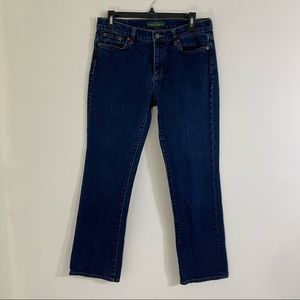 Ralph Lauren Ladies Classic Straight Dark Wash Size 8